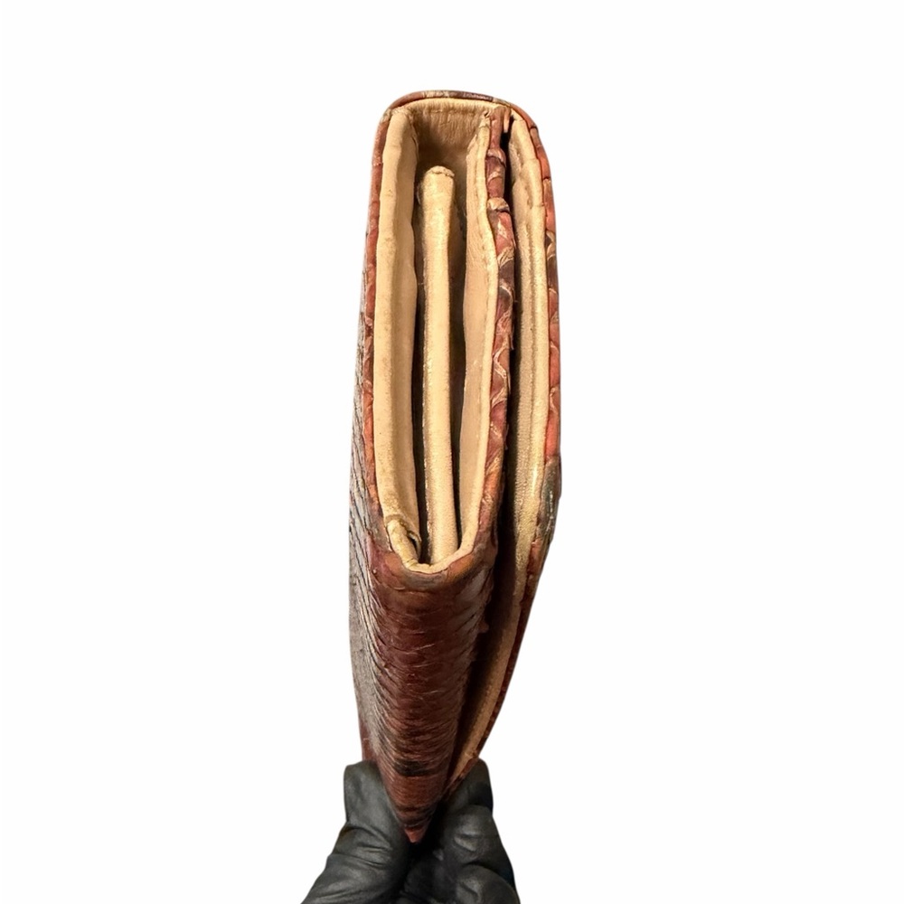 Prada Madras Python Long Wallet Red Multicolor Sn… - image 4